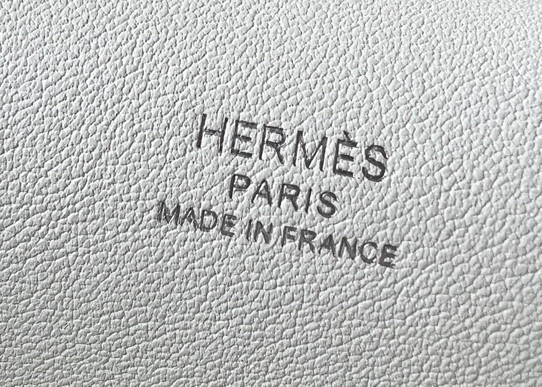 Hermes Jypsiere Mini Shoulder Bag In White Swift Leather